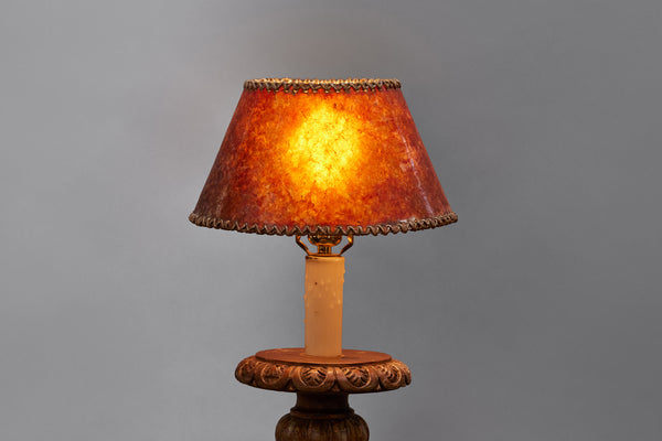 Small 1930's Clip-On Mica Lampshade