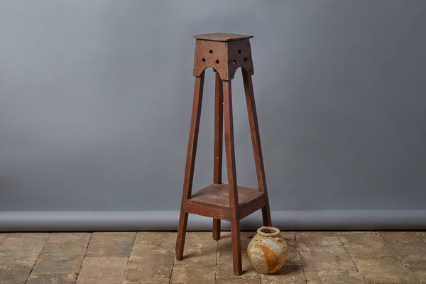 Plant Stand with Decorative Drill Holes