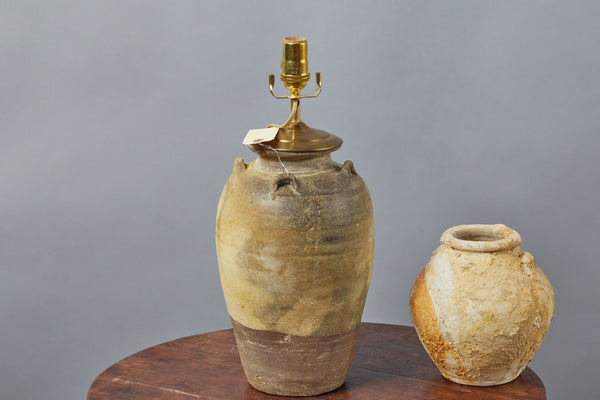 Lamp made from Sung Shipwreck Pot