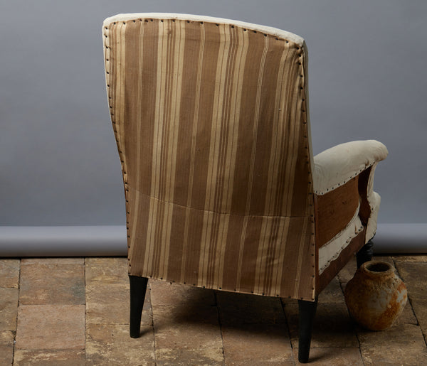 French Late 19th Century Upholstered Edwardian-Style Chair