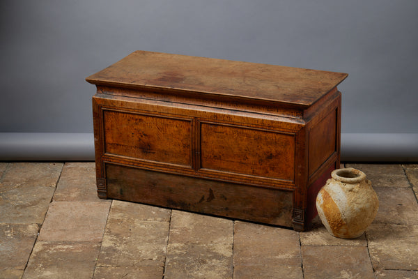 Pair of 19th Century Tibetan Tiger Maple Scholars Chest