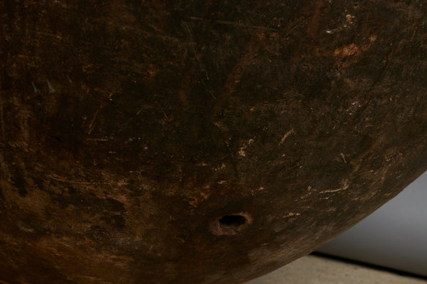 Large Portuguese Terra Cotta Oil Jar with Markings