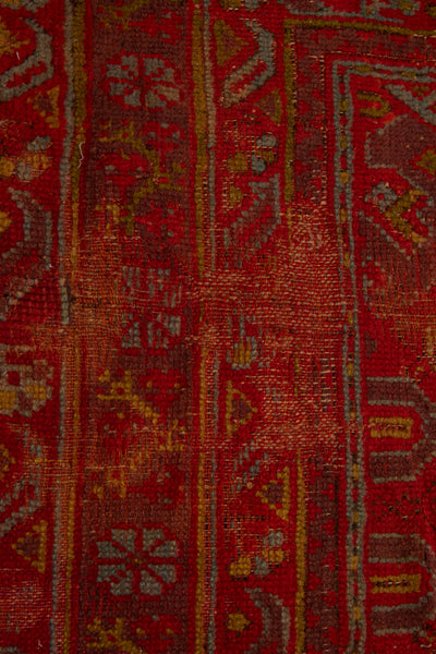 Large Paprika Coloured Squarish Central Asian Carpet with Turkoman Pattern .............. (10'6'' x 12'2'')