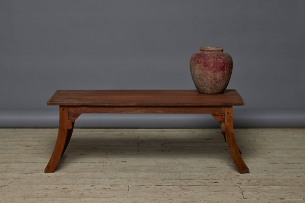 Teak Saber Legged Coffee Table with Nice Original Finish