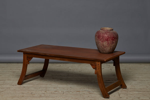 Teak Saber Legged Coffee Table with Nice Original Finish
