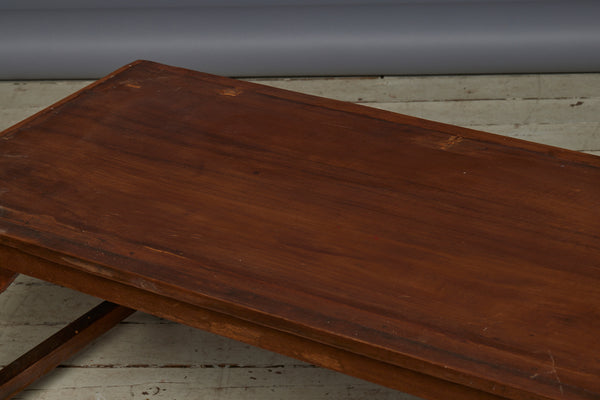 Teak Saber Legged Coffee Table with Nice Original Finish