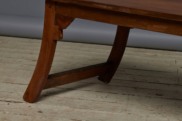 Teak Saber Legged Coffee Table with Nice Original Finish