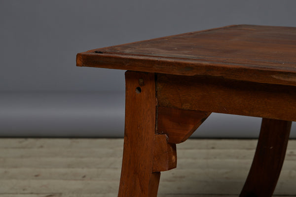 Teak Saber Legged Coffee Table with Nice Original Finish