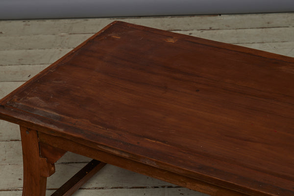 Teak Saber Legged Coffee Table with Nice Original Finish