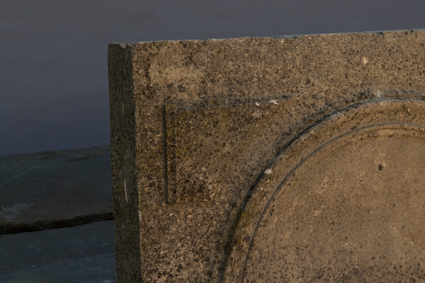 2 Piece 18th Century French Limestone Chimney Piece