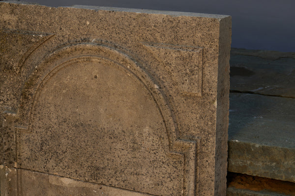 2 Piece 18th Century French Limestone Chimney Piece