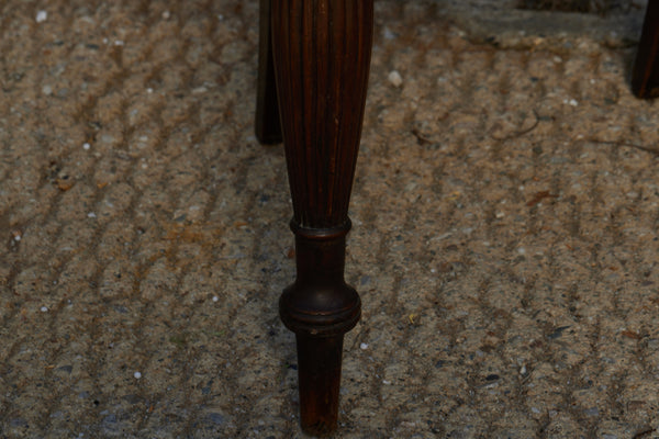 Pair of Rare 19th C. Teak & Rattan Ladder-back Raffles Chairs