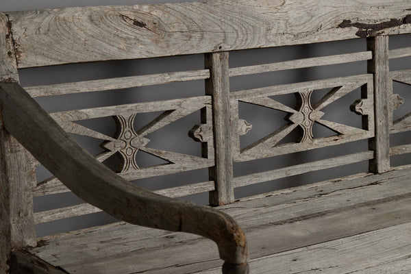 Deep Seated Dutch Colonial Teak Bench From Java