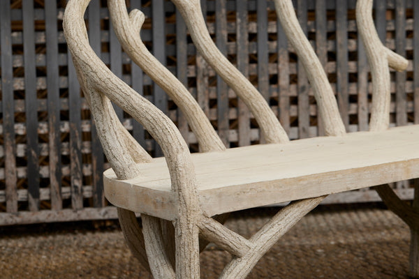 Faux Bois Estate Bench