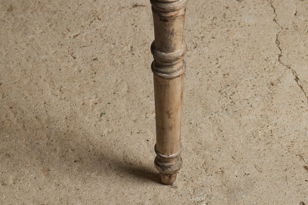 Pair of 19th Century French Demilune Painted Oak Console Tables