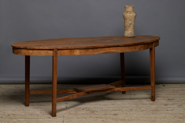 Sumatran Dutch Colonial Oval Center Table