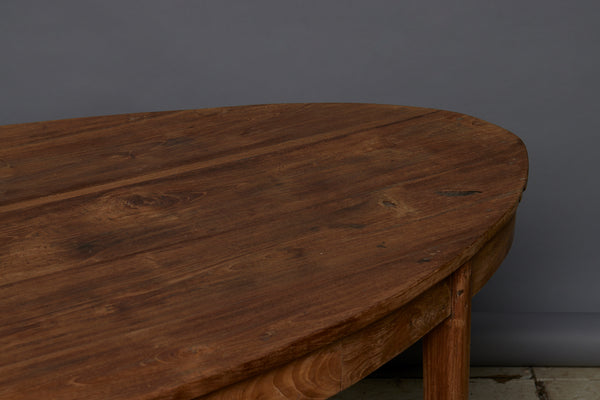 Sumatran Dutch Colonial Oval Center Table