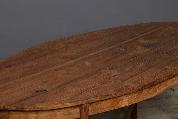 Sumatran Dutch Colonial Oval Center Table