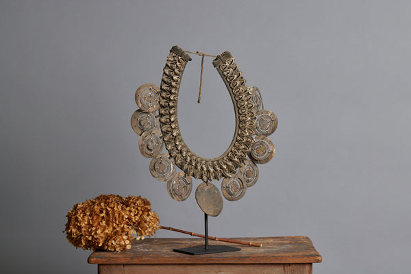 Cut Shell Open Mounted Ceremonial Necklace from Papua New Guinea
