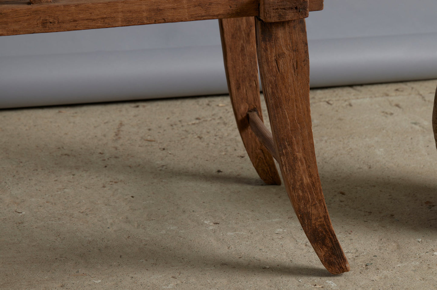 Late 19th Century Crested Back Sculptural Form Teak Lounging Chair from the Madura Island in Sumatra