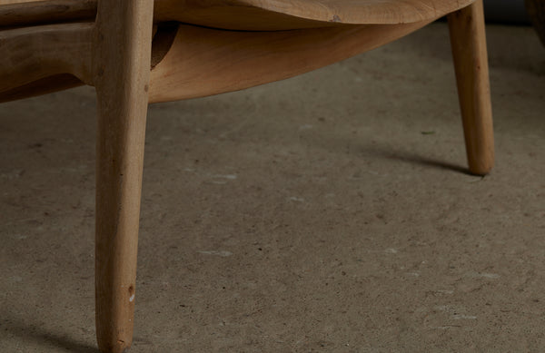 Pair of Loungey Mid Century modern Teak Armchairs
