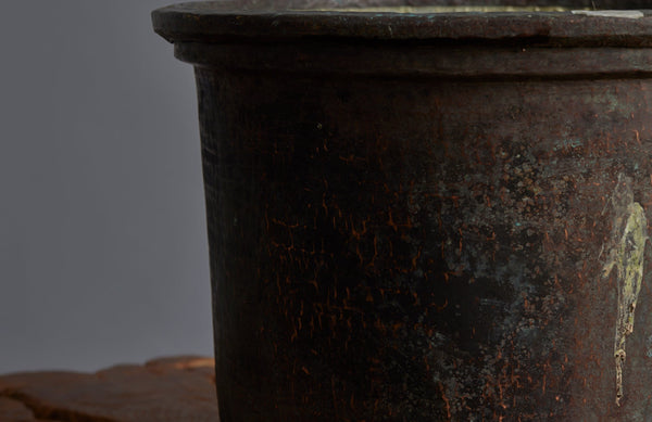 Late 19th Early 20th Century Bronze Pot for Making Batik from the Island of Java