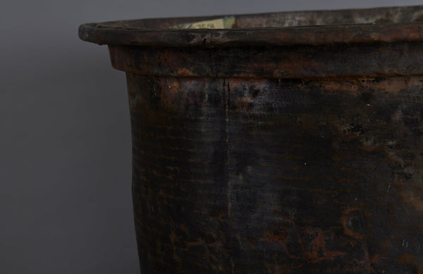 Extra-Large Late 19th early 20th Century Bronze Pot for making Batik from the Island of Java