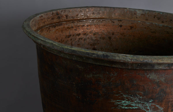Extra-Large Late 19th early 20th Century Bronze Pot for making Batik from the Island of Java