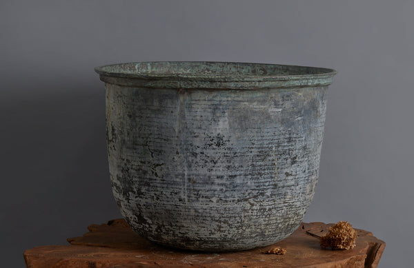 Extra-Large Late 19th early 20th Century Bronze Pot for making Batik from the Island of Java