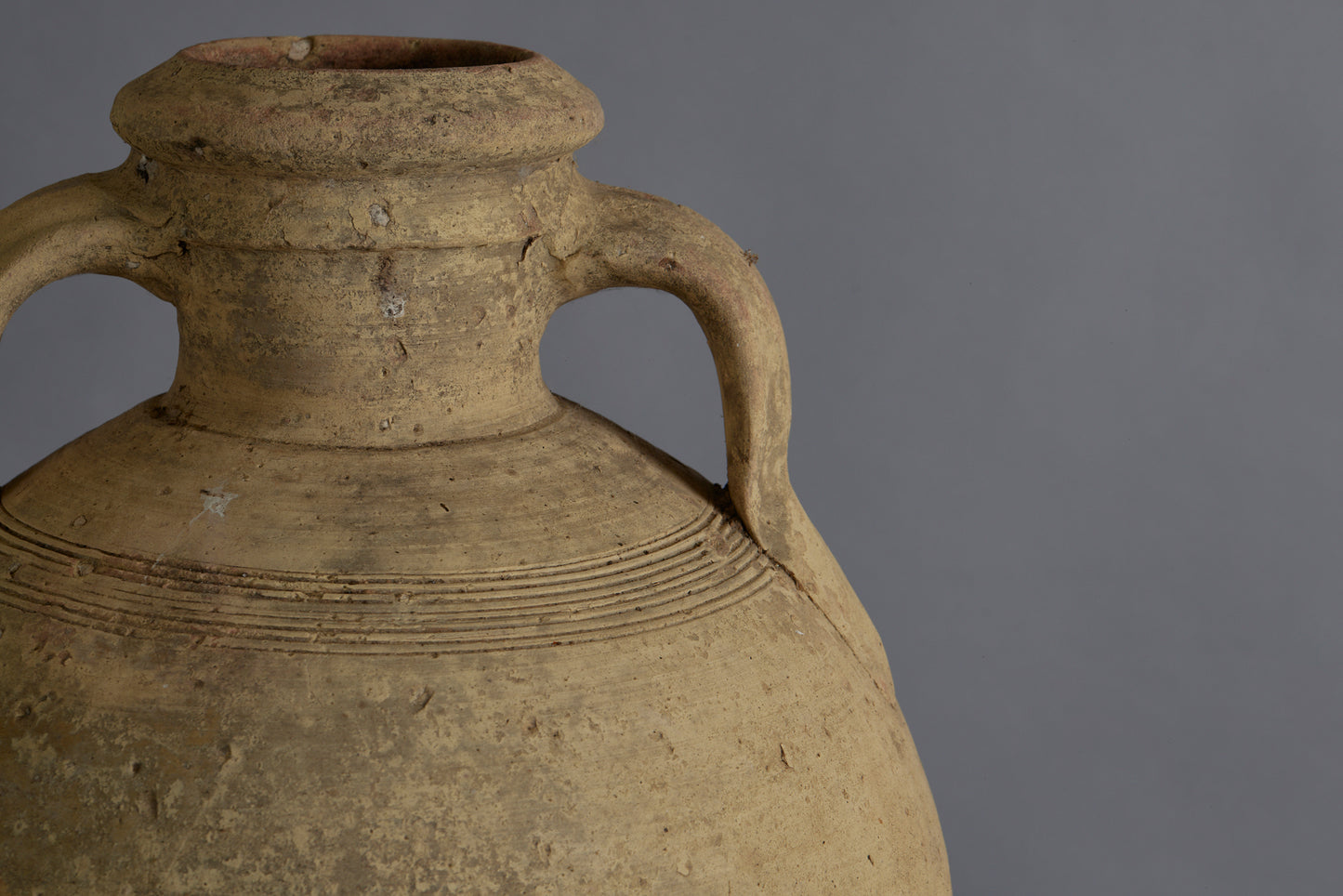 19th Century Tunisian Terra Cotta Oil Jug