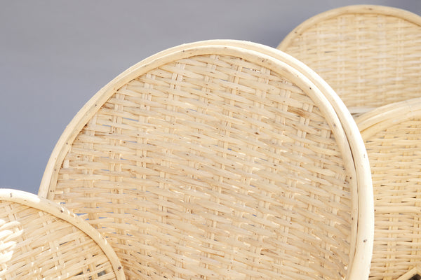 Set of 6 Bamboo Arm Chairs from Tangiers