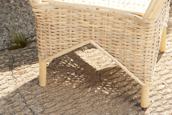 Set of 6 Bamboo Arm Chairs from Tangiers