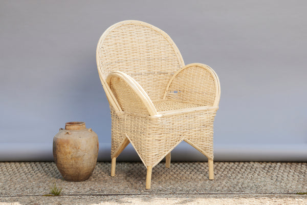 Set of 6 Bamboo Arm Chairs from Tangiers