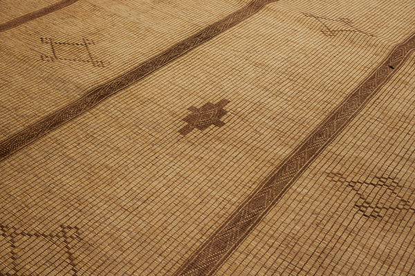 Large Blonde Tuareg with Floating Steps & Diamonds with 3 Board Decorative Bands...........(9' x 16'3")