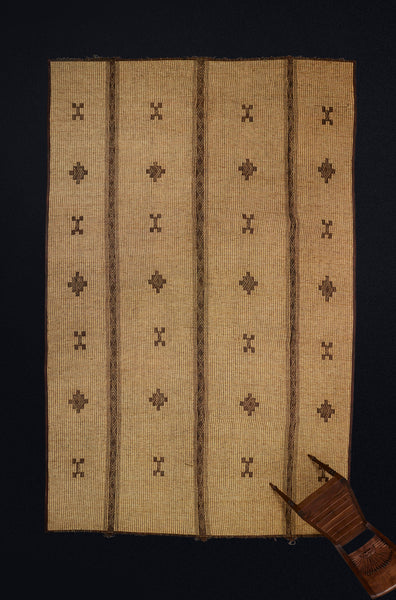 3 Banded Large Blonde Tuareg with Bands of Stepped Diamonds & Bone Symbols...............(9'1" x 16'6")