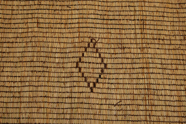 Large 3 Sectioned Blonde Tuareg Carpet with Bands of Open Diamond................................(8'4" x 15'4")