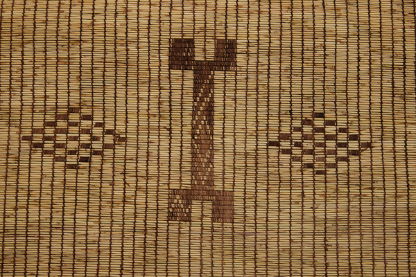 Large Blonde Colored Tuareg Carpet with Central Motifs of Bones Flanked by Checkered Diamonds (8'9" x 15'6")