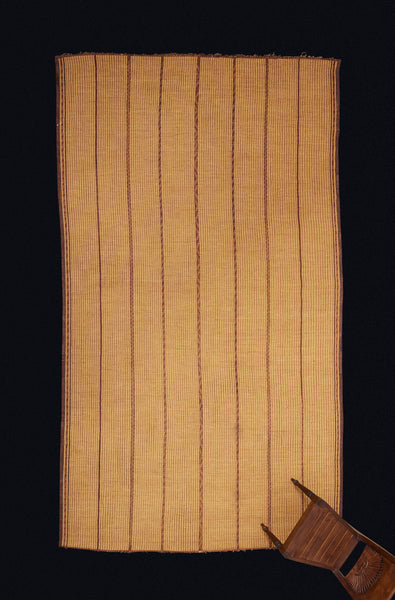 Large Early Tuareg Carpet with an Open Field and Separated by 7 Thin Decorative Stripes....(7'8" x 14'4")