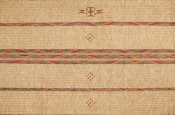 Light Colored Extra Large Tuareg Carpet with Small Open Work Diamonds Floating on a Field (9'1" x 15'2")