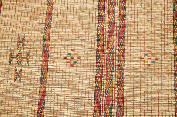 Light Colored Extra Large Tuareg Carpet with Small Open Work Diamonds Floating on a Field (9'1" x 15'2")