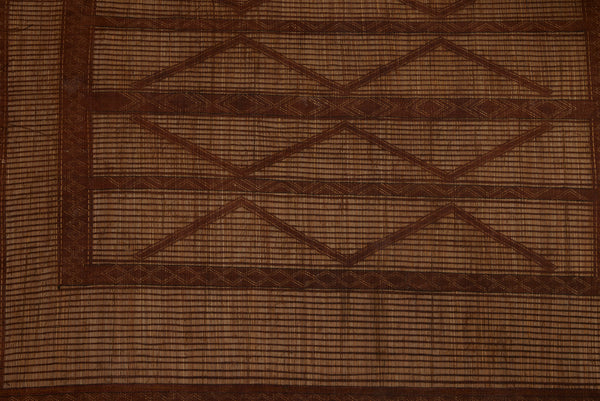 Medium Sized Early Tuareg Carpet Boasting a Central Field of Interlocking Diamonds.......... (6'2" x 7'2")
