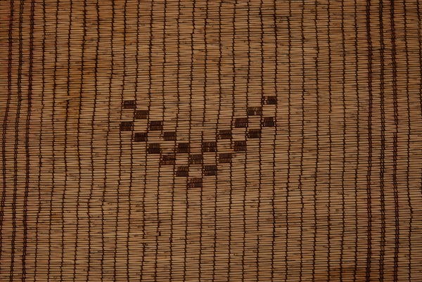 Light Colored Tuareg Carpet with Open Field of Bands of Diamonds and Bands of Brackets ................(7'2" x 8'4")