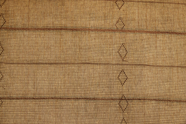 Large Light Colored 7 Stripe Tuareg Carpet with 4 Bands of Intersecting Diamonds...............(7'6" x 15'4")