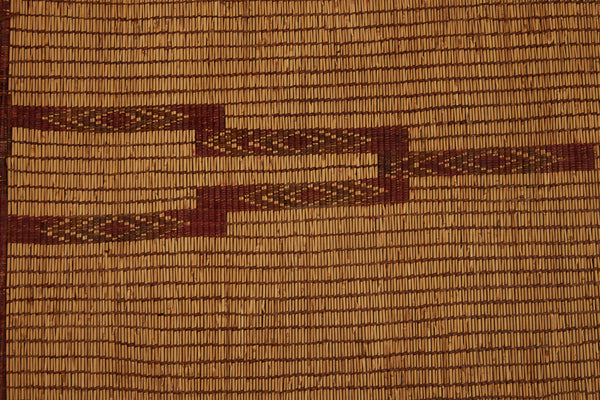 Small Early Coco Colored Tuareg Carpet with Stepped Lozenge Shapes Throughout the Field (4'5" x 5'9")