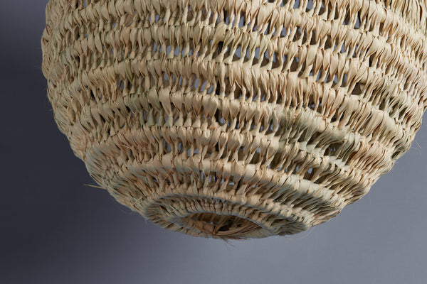 Hanging Moroccan Woven Palm Light from Marrakesh
