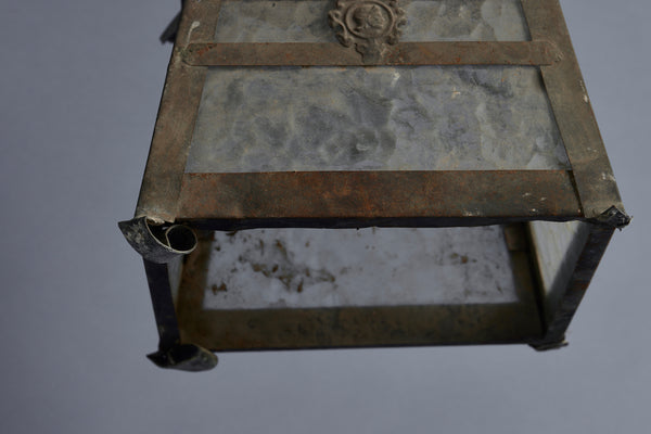 Italian Arts & Crafts Zinc Hanging Outdoor Light