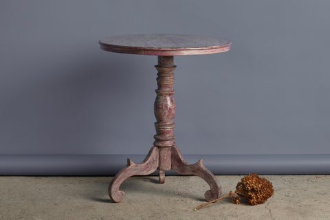 Red Dutch Colonial Candle Stand with White Wash