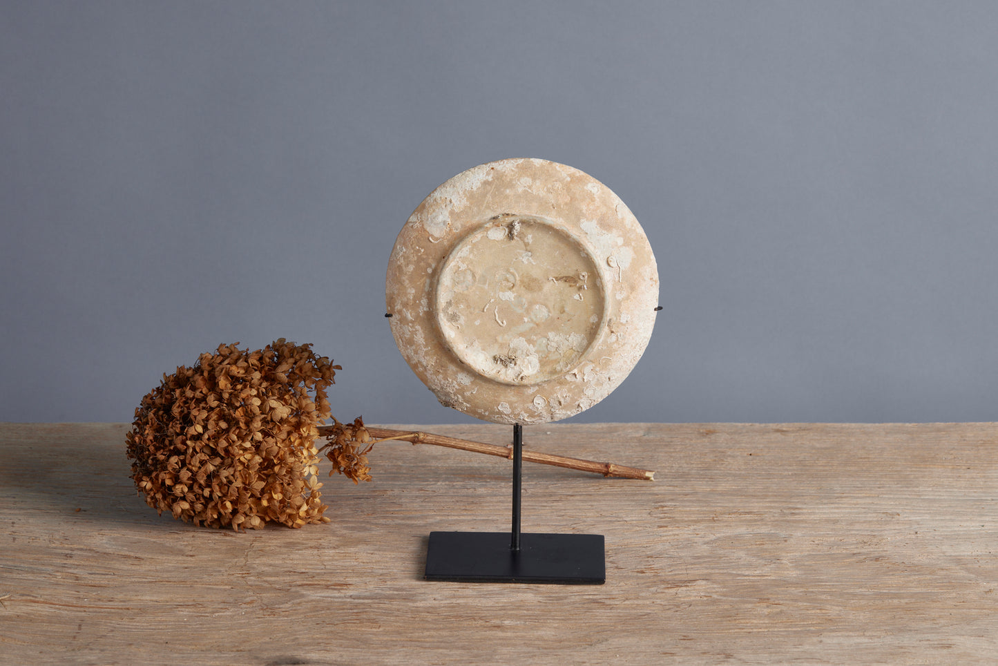 18th Century Blanc de Chine China Trade Shipwreck Saucer Mounted on Stand