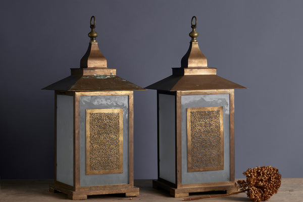 Pair of Mid Century Modern Table Lanterns from La Mamounia in Marrakesh