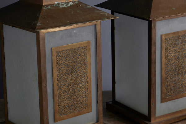 Pair of Mid Century Modern Table Lanterns from La Mamounia in Marrakesh